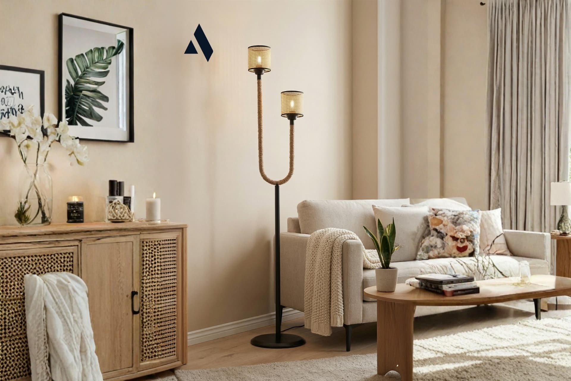 PALMERA DEKORATİF İKİLİ LAMBADER