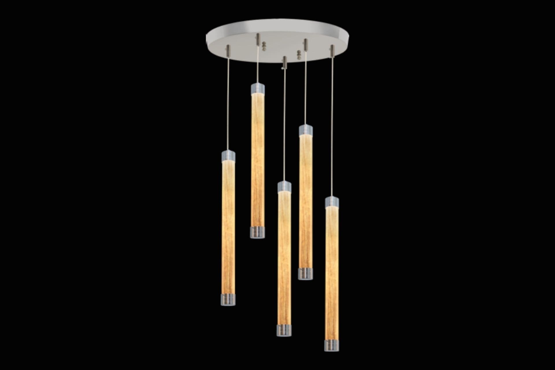 KARDELEN SARKIT LED AVİZE, KROM