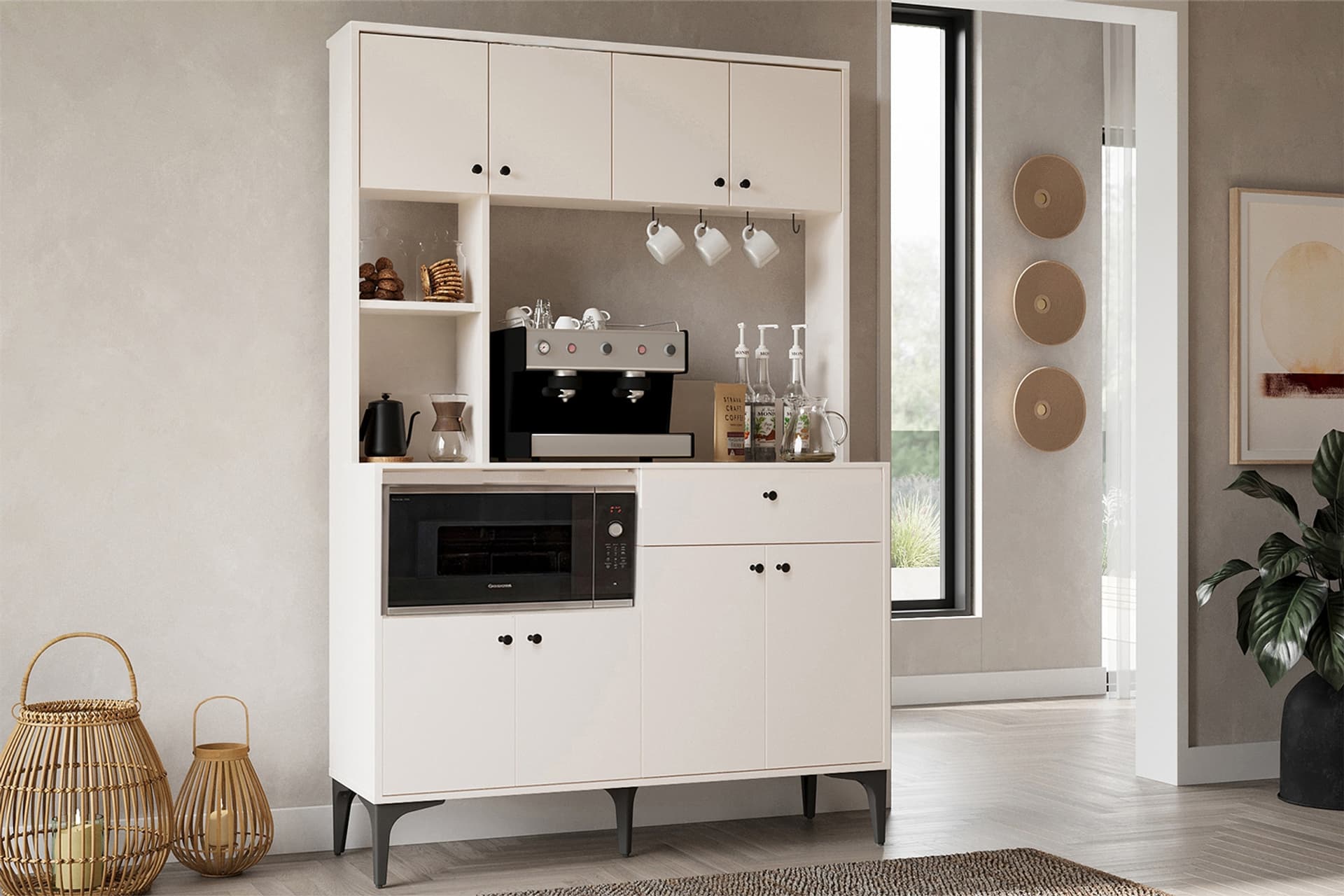 ÇETMEN COMFORT FLEX KAHVE KÖŞESİ 120 CM BEYAZ