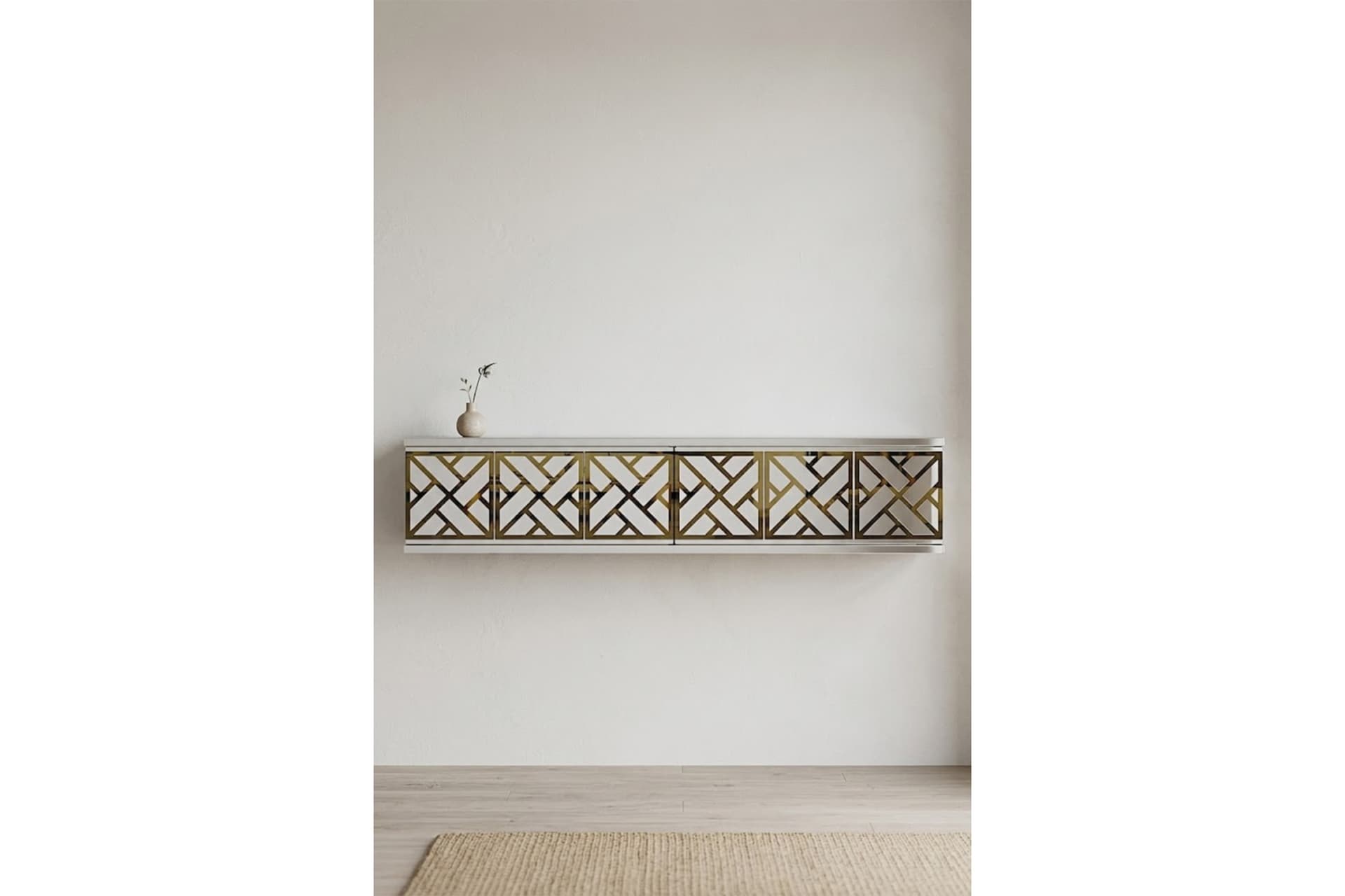 AREX DUVARA MONTAJ TV SEHPASI BEYAZ GOLD 120 CM TDA1238BG