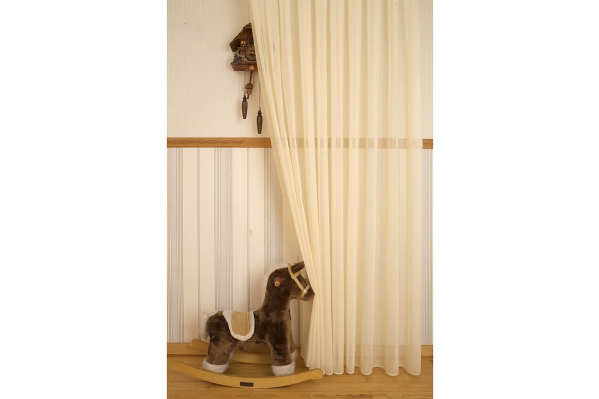 MASSARELLİ PAMUK DOKULU TÜL SARI PİLESİZ 100X260