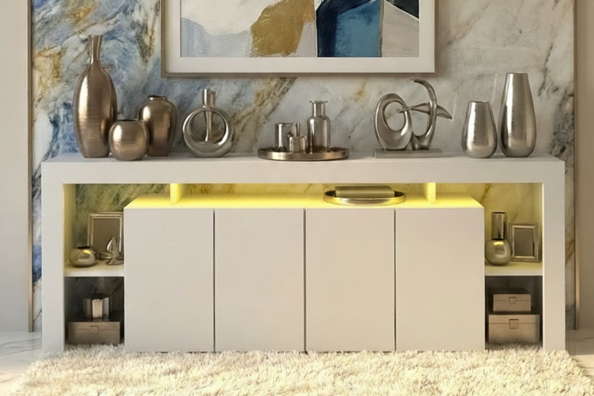 KALE LEDLİ KONSOL 200 CM TV ÜNİTESİ
