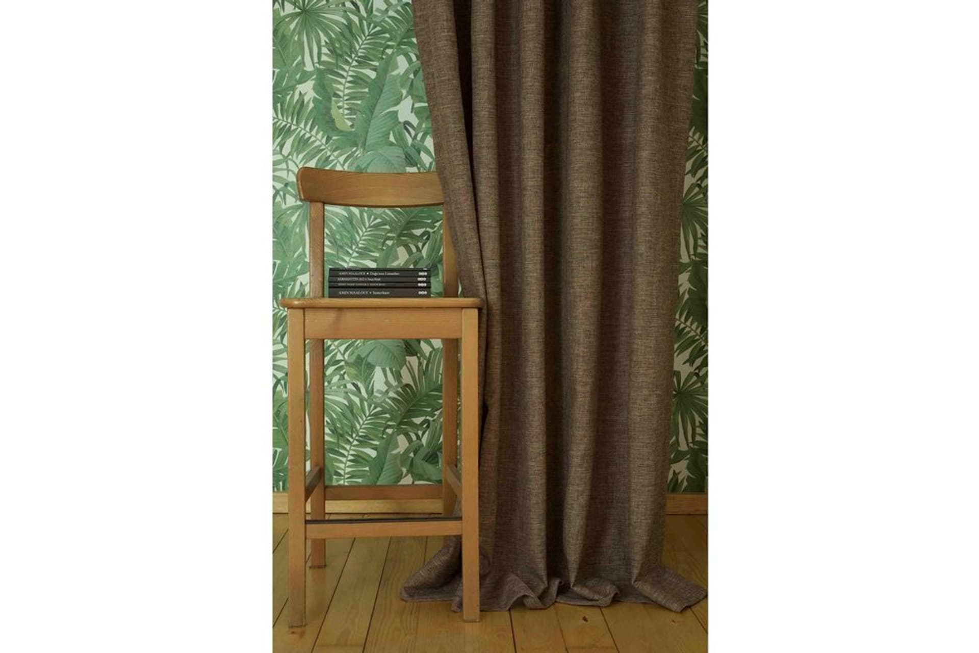 MASSARELLİ FON PERDE KETEN AÇIK KAHVE 1-2 SEYREK PİLE 60X260