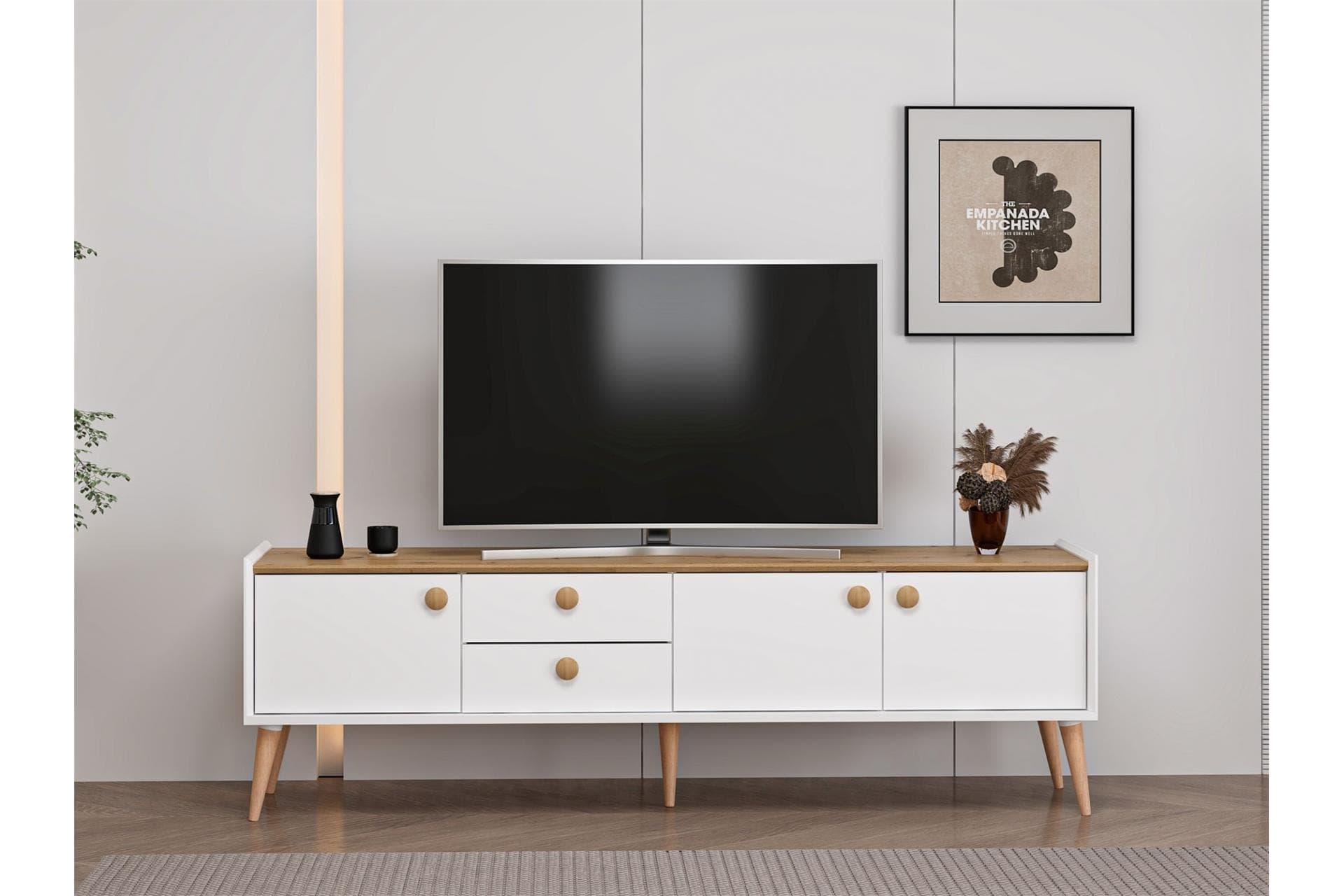 MİTRA TV ÜNİTESİ, BEYAZ ARTİSAN