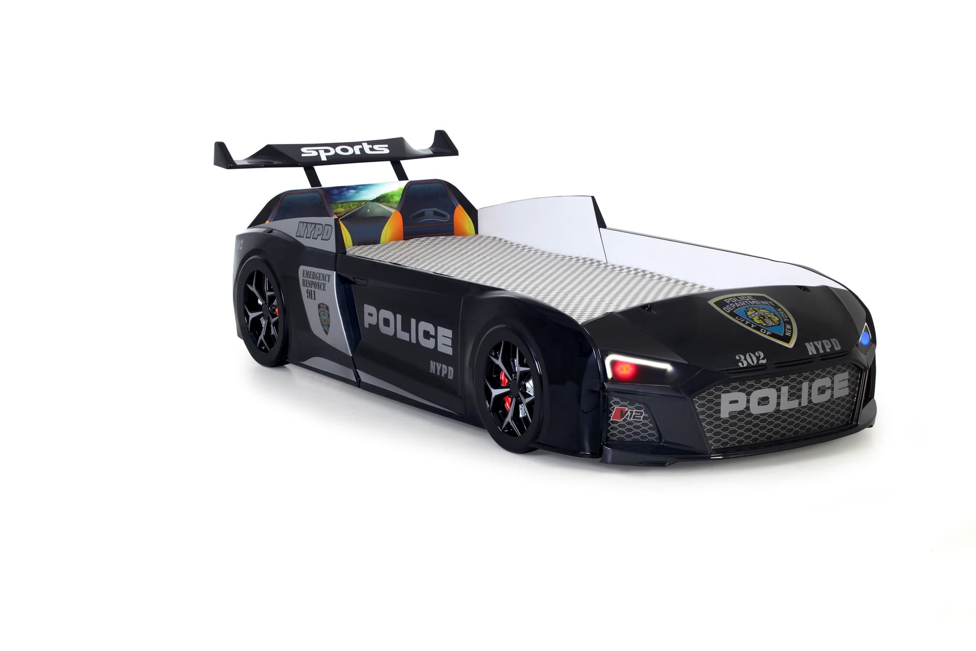 AUDİ IŞIKLI ARABALI YATAK, POLİS, V12