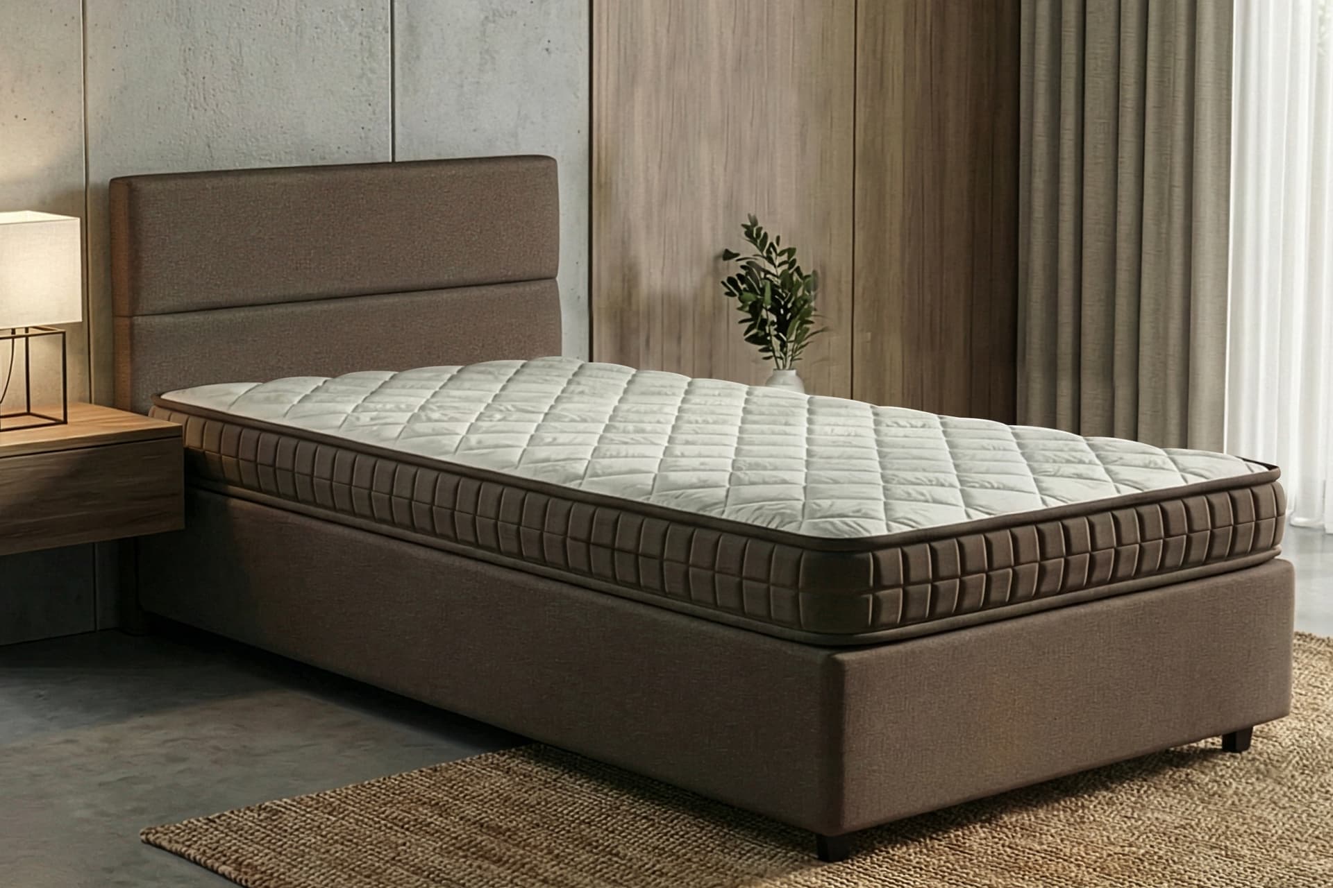 BAMBOO TEK KİŞİLİK ORTOPEDİK YAYSIZ YATAK, 90X190