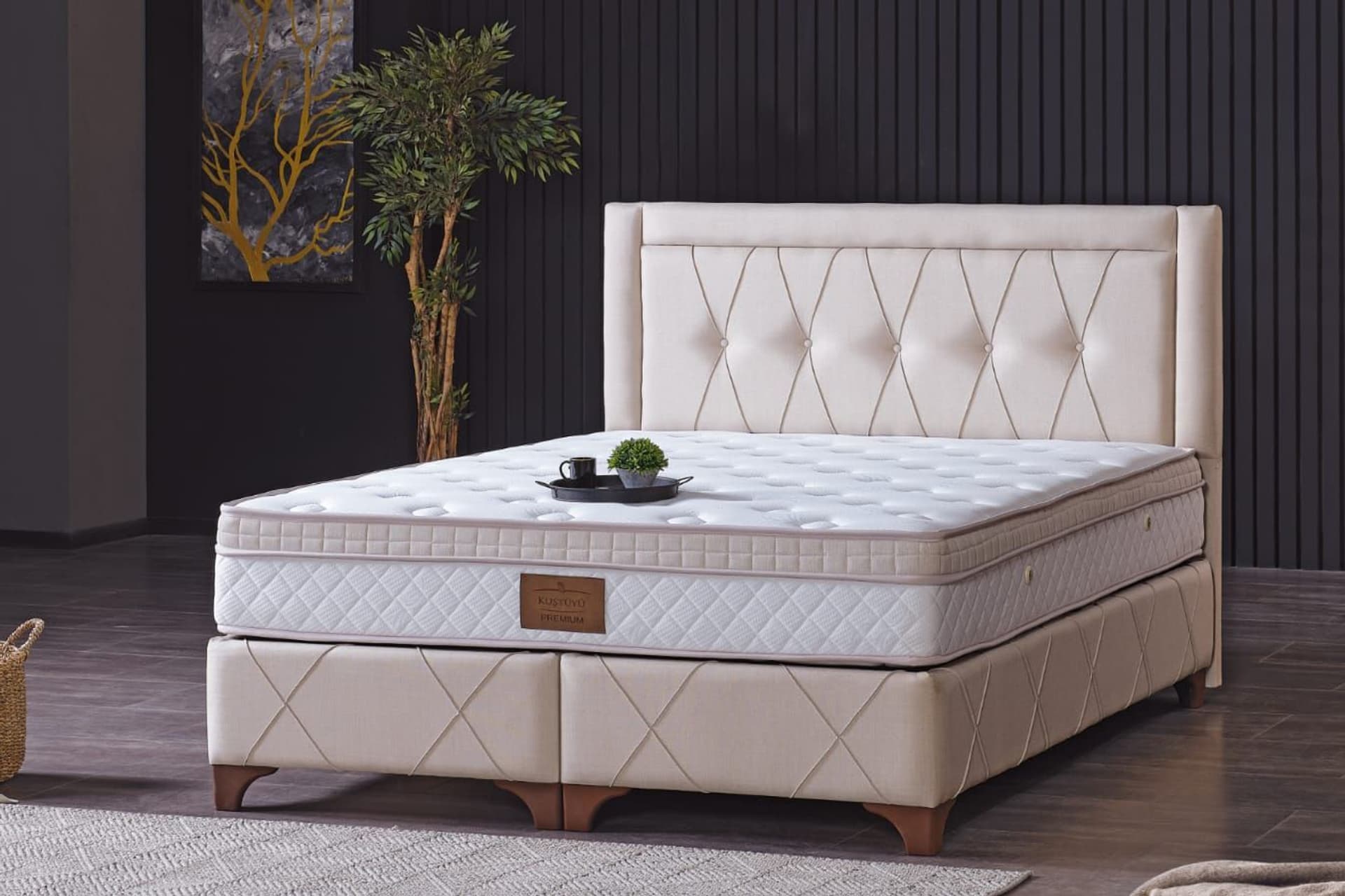 ALİCE PLUS BAZA BAŞLIK YATAK SETİ, 160X200