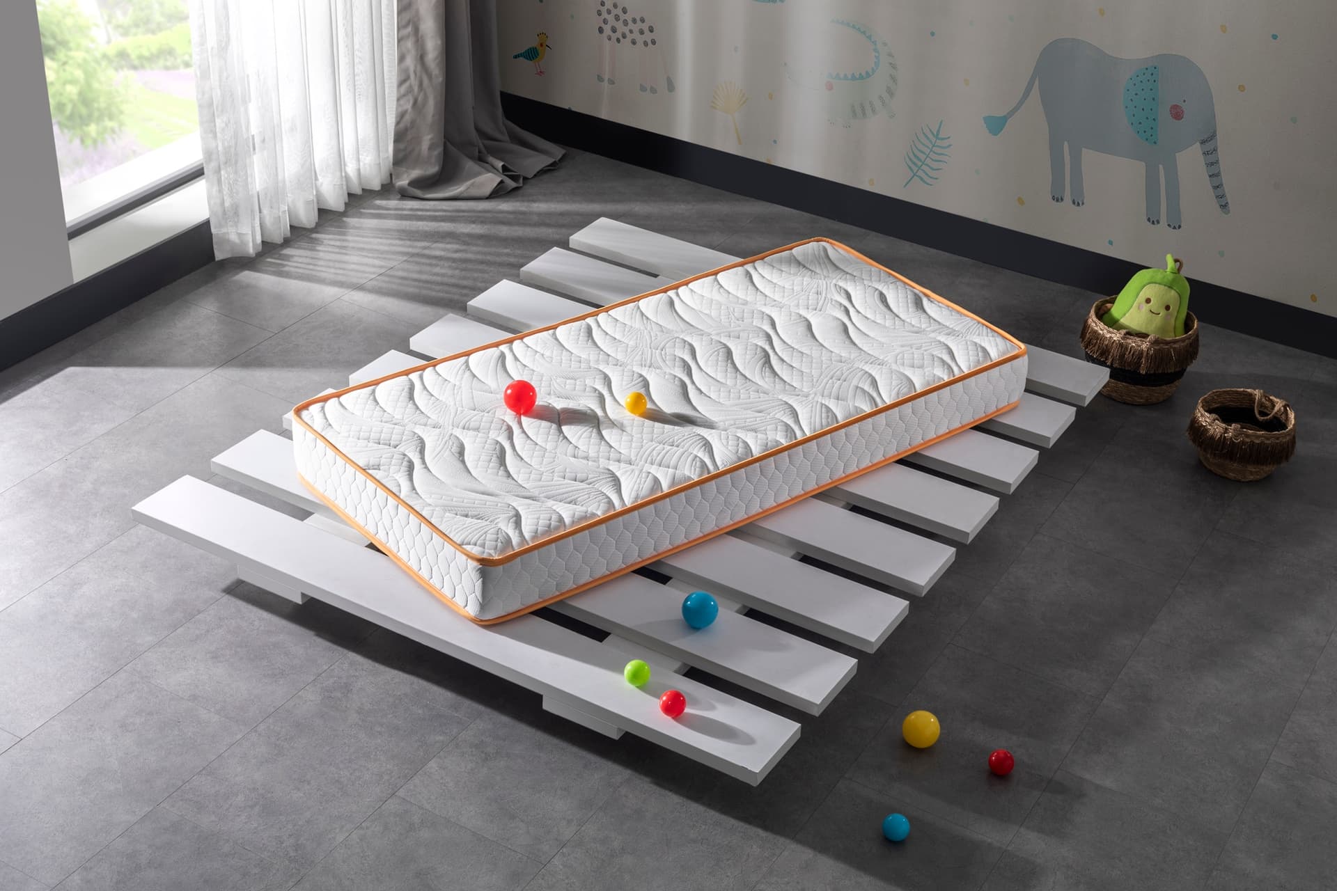 BEDPARK SÜPER SÜNGER PAMUKLU BEBEK YATAĞI, BED19, 60X120