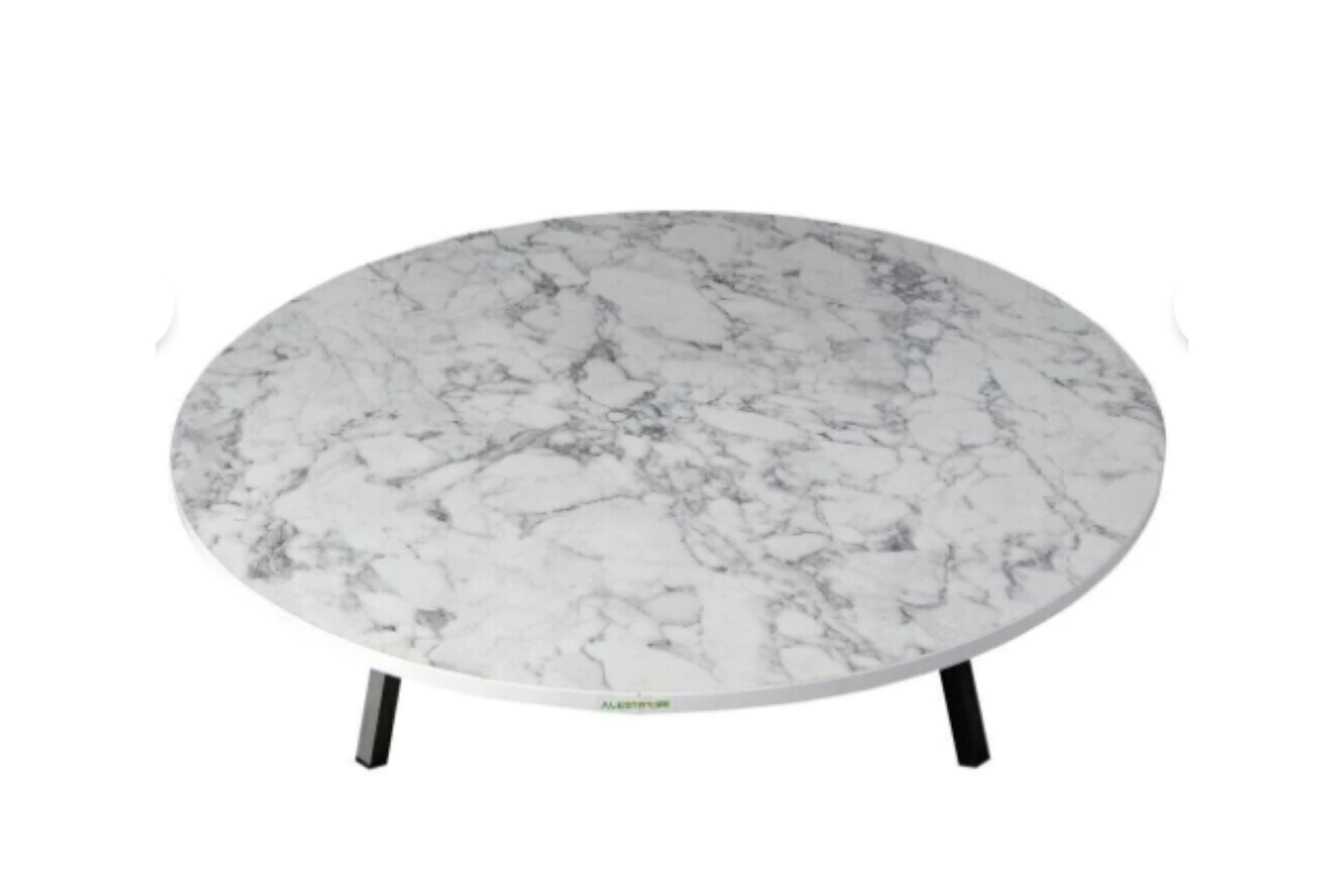ALESTA BEYAZ DESENLİ KATLANABİLİR YER SOFRASI, 80 CM ÇAP, 21 CM YÜKSEKLİK
