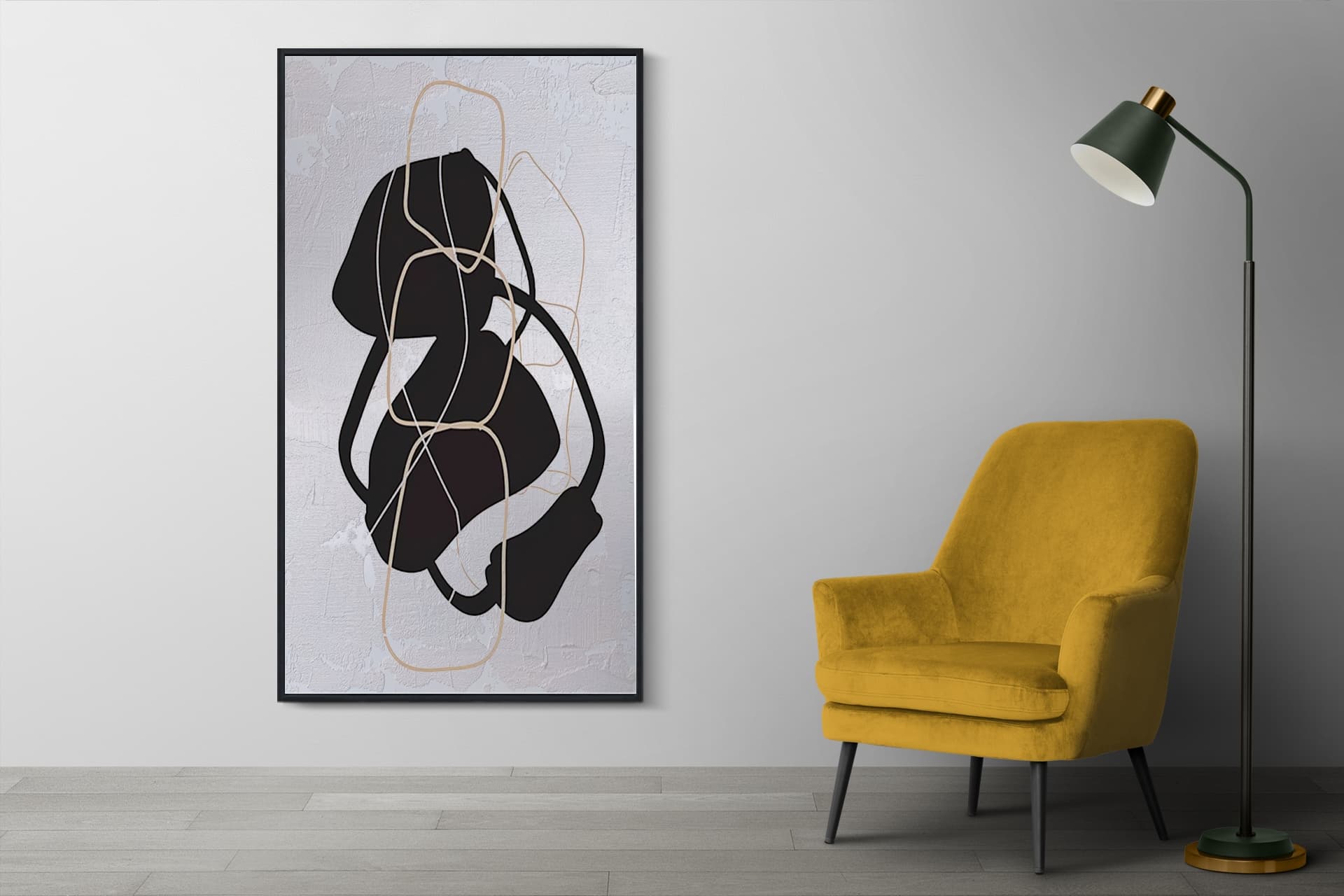 AHŞAP TRAVERTEN KAPLANMIŞ DOKULU BUBEN TABLO, 67X123