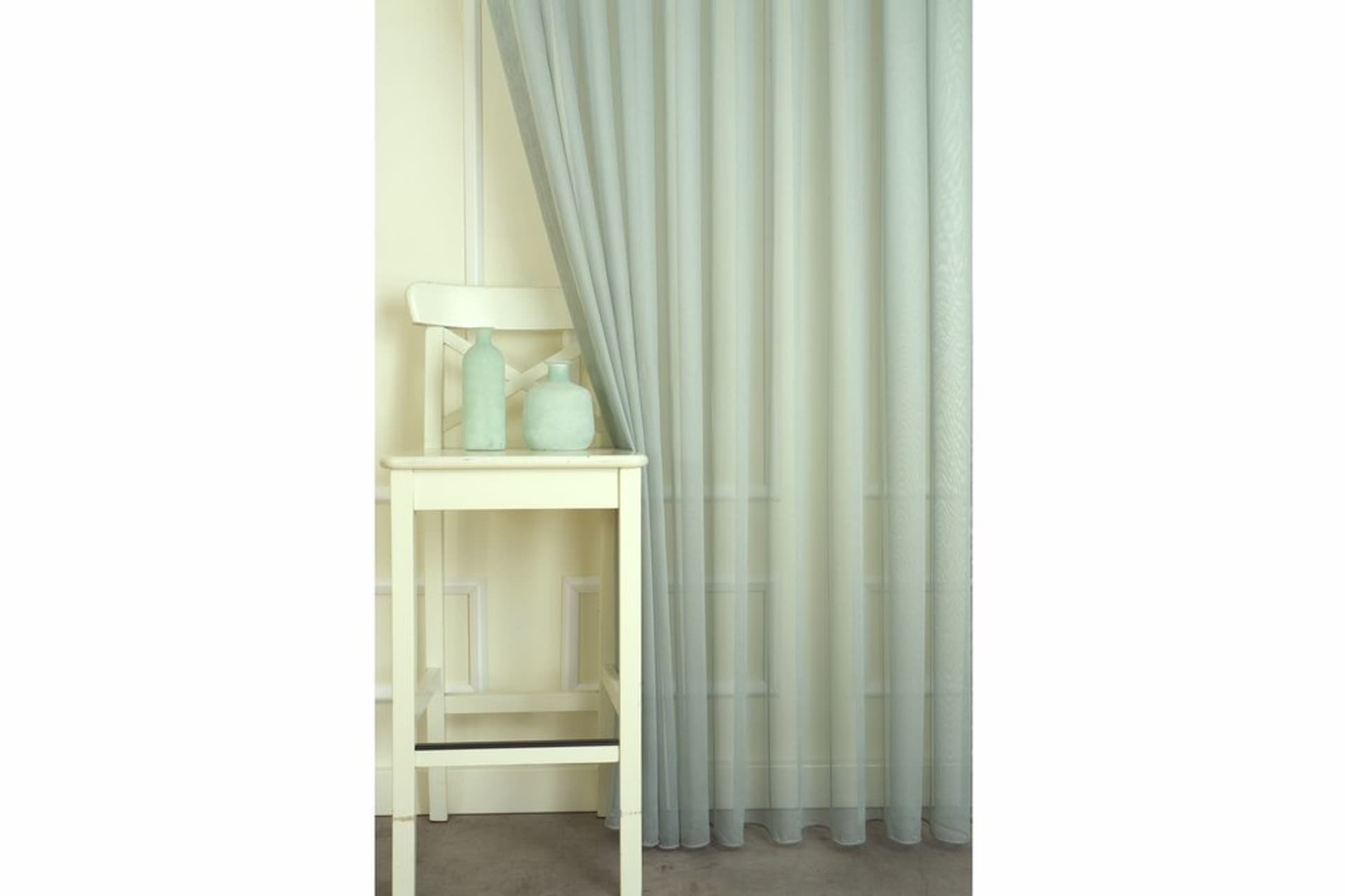 MASSARELLİ ETAMİN TÜL TURKUAZ PİLESİZ 100X260