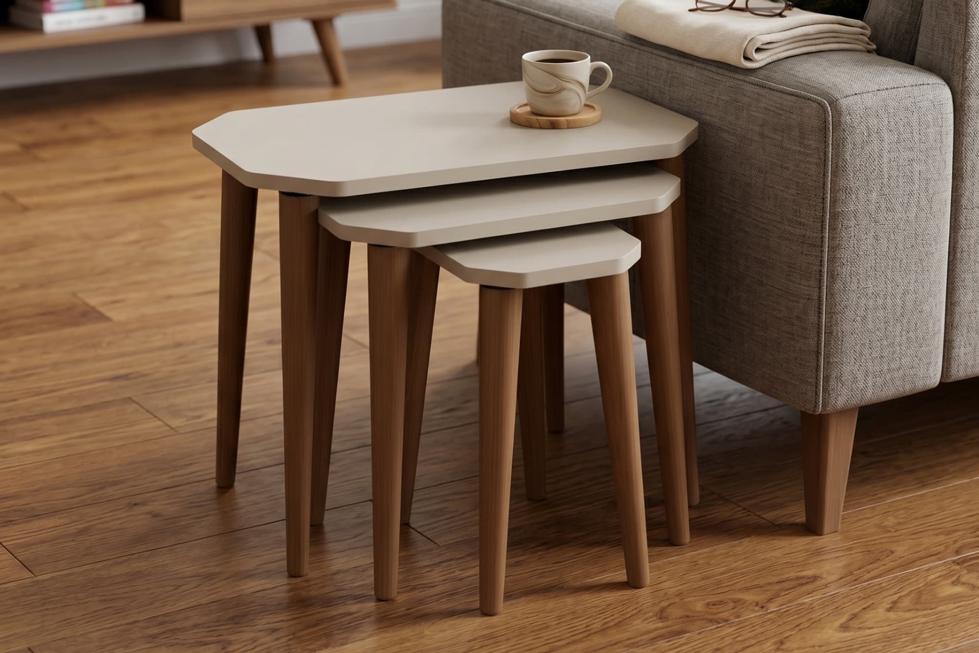 CANTE ZİGON SEHPA, KREM
