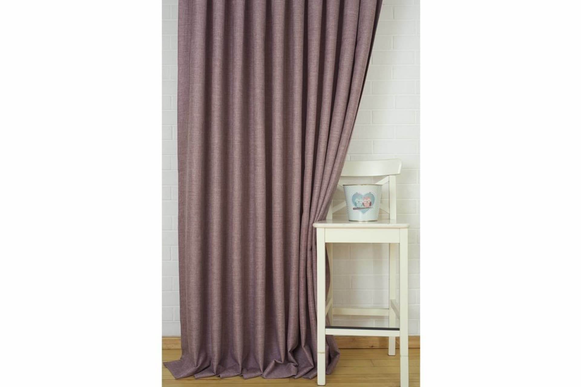 MASSARELLİ FON PERDE KETEN LİLA 1-2 SEYREK PİLE 60X260
