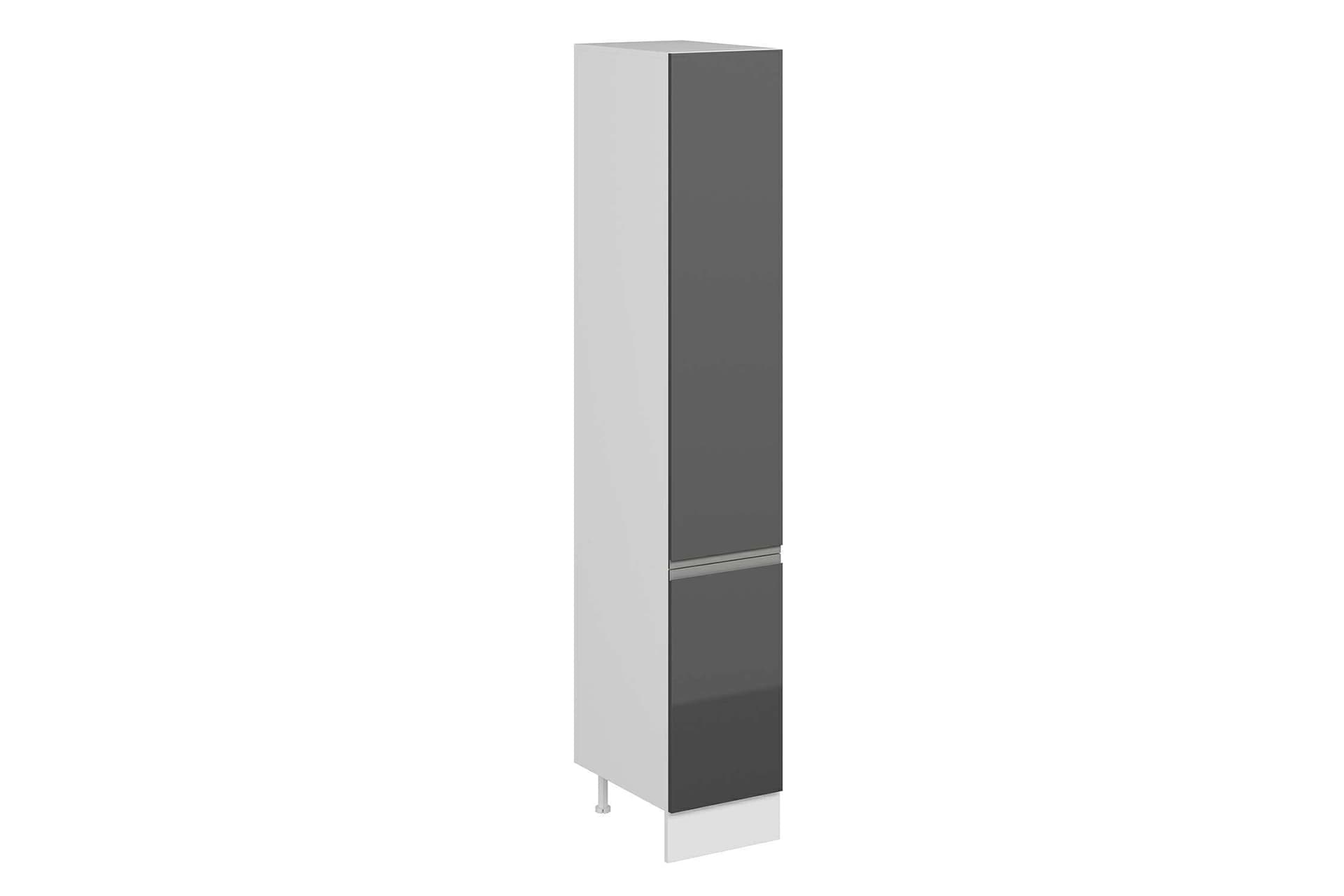 ALVİNKA MUTFAK MODÜL HG_J 40 H240 CM BOY DOLABI, BEYAZ ANTRASİT SUNTALAM